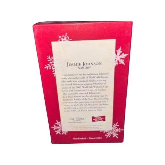 Vintage Hallmark Jimmy Johnson NASCAR Christmas Tree Ornament: NIB: Winston Cup - Picture 2 of 3